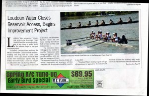 Article annouces reservoir access will be closed to the public immediately until 2018.  Rowing teams get a pass.